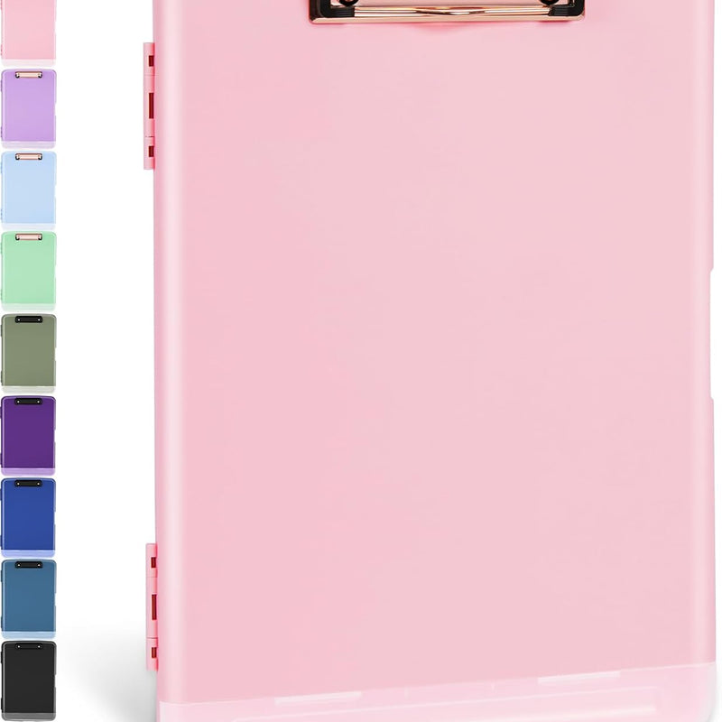 Sooez Clipboards with Storage, High Capacity Clip Boards 8.5x11 with Storage, Heavy Duty Nursing Clipboard Folder, Plastic Clipboard with Pen Holder for Women Teachers Work, School & Office Supplies