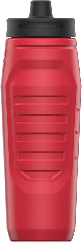 Under Armour Squeeze Water Bottles, 32 oz Water Bottles, Sideline Sports Water Bottle with Quick-Shot Lid, Quick & Easy Hydration, Gym Water Bottles, Squeeze Bottle, 1 32oz Bottle