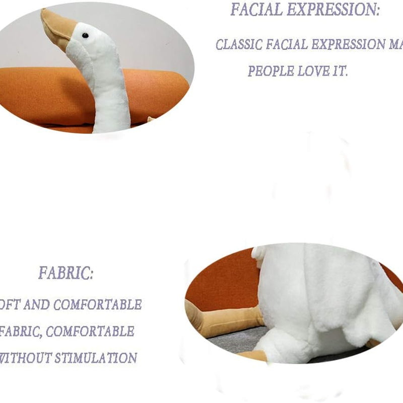 15.7" Swan Stuffed Animal,Goose Plush White Stuffed Animal Toy Gifts for Kids