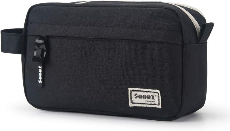 Sooez Original High Capacity Pencil Case, Big Pencil Bag Pouch Box Organizer Pen Case, Aesthetic Supply for Girls Adults, Portable Journaling Supplies with Easy Grip Handle & Loop, Mint Green