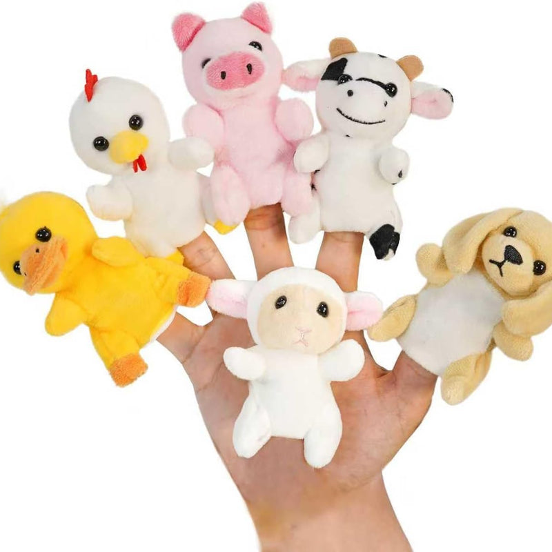 6-Piece Insect Finger Puppet Set for Kids & Toddlers, Soft Fabric Mini Hand Puppets, Realistic Animal Characters for Engaging Role-Playing & Interactive Storytelling Activities.