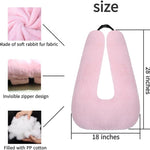 FHSGGP Travel Pillow Cushion for The Back Seat of Car Car Pillow | for Kids A Sleeping Artifact Suitable for Long-Distance Travel of Adults and Children Travel Pillow for Kids Pink