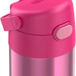 THERMOS FUNTAINER Water Bottle with Straw, 12oz, Pink