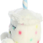 Aurora® Adorable Palm Pals™ Happy B'Day Cake Stuffed Animal - Fun Collectible Plush for Kids and Adult Collectors - Perfect for Decorating Rooms and Birthday Gifts - White 5.5 Inches