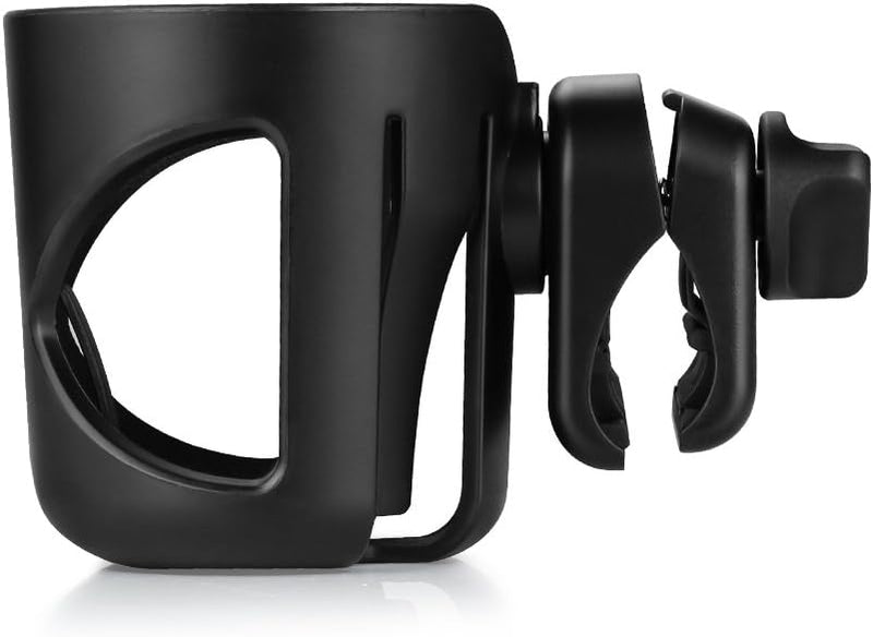 Accmor Stroller Cup Holder, Walker Wheelchair Bike Drinks Holder | Universal 360° Rotatable Cup Holder Stroller Attachment Accessories