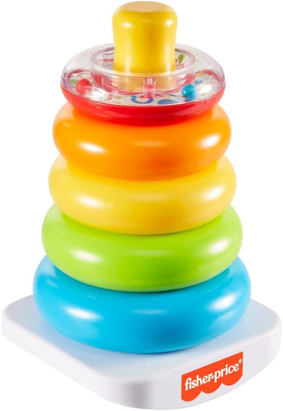 Fisher-Price baby blocks and rock-a-stack toy set for 6+ months developmental play