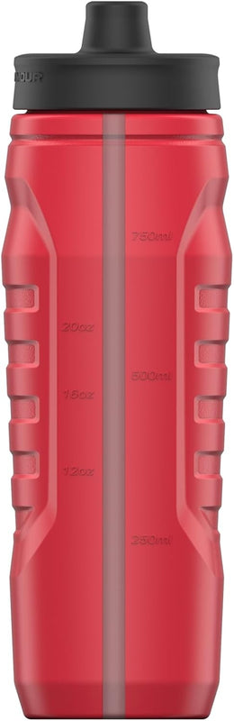 Under Armour Squeeze Water Bottles, 32 oz Water Bottles, Sideline Sports Water Bottle with Quick-Shot Lid, Quick & Easy Hydration, Gym Water Bottles, Squeeze Bottle, 1 32oz Bottle