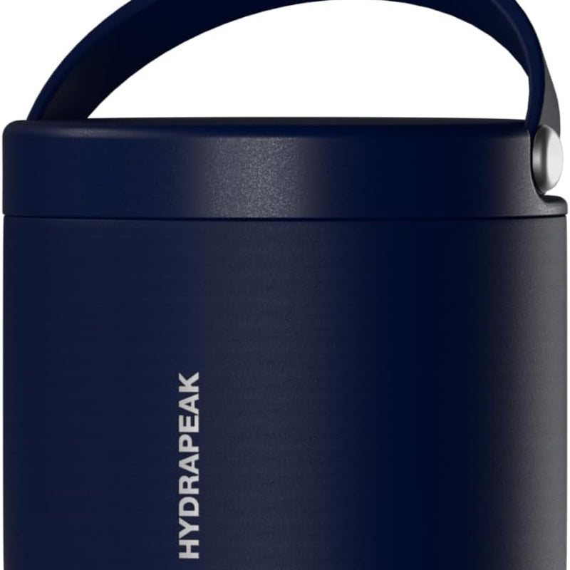 Hydrapeak 18oz Stainless Steel Vacuum Insulated Food Jar Kids for Hot and Cold Food, Wide Mouth Leak-Proof Soup Adults, 10 Hours 16 (Navy) (HP-Foodie18)