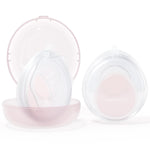 Momcozy Breast Milk Collector, Large Capacity for High Milk Supply 3oz 2pcs | Milk Collectors for Breastfeeding, Reusable Soft Silicone Breast Shells ,Passive Milk Collection, Reusable Silicone Shell