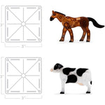 MAGNA-TILES Farm Animals 25-Piece Magnetic Construction Set, The ORIGINAL Magnetic Building Brand