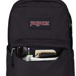 JanSport SuperBreak Plus Backpack with Padded 15-inch Laptop Sleeve and Integrated Bottle Pocket - Spacious and Durable Daypack for Work and Travel - Black