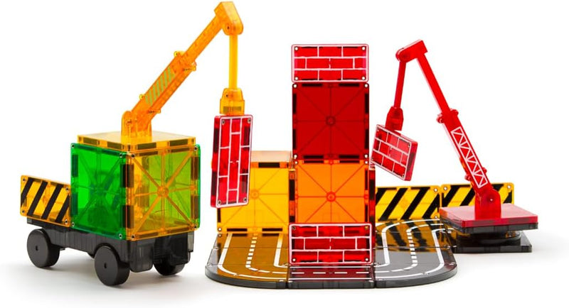 MAGNA-TILES Builder 32-Piece Magnetic Construction Set, The Original Magnetic Building Brand