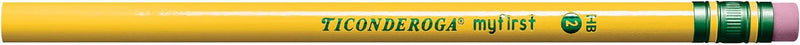 Ticonderoga My First Wood-Cased Pencils, 2 HB, Yellow, 36 Count