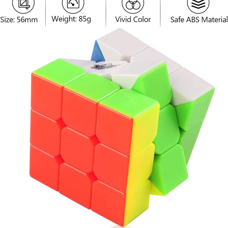 D-FantiX Cyclone Boys 3x3 Speed Cube, Stickerless Magic Cube Puzzles for Beginners and Professionals