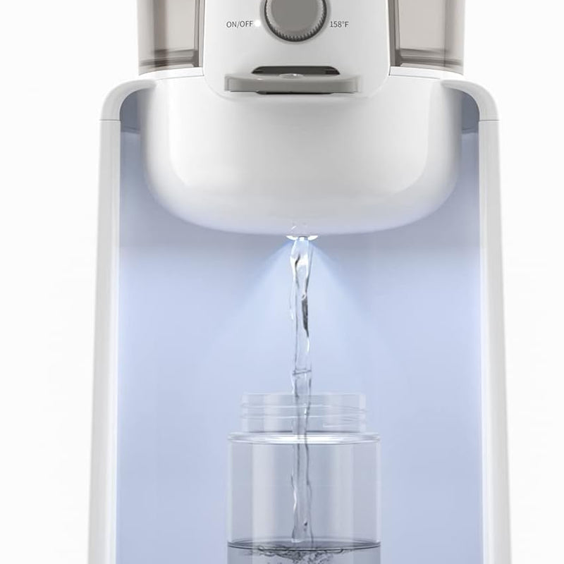 HEYVALUE Water Warmer for Baby Formula with Night Light,Bottle Warmer,Black | 4 Temperature Control & 72H Keep Warm, Detachable Tank, Instantly Dispenses Warm Water, Feed Baby More Easier and Healthier