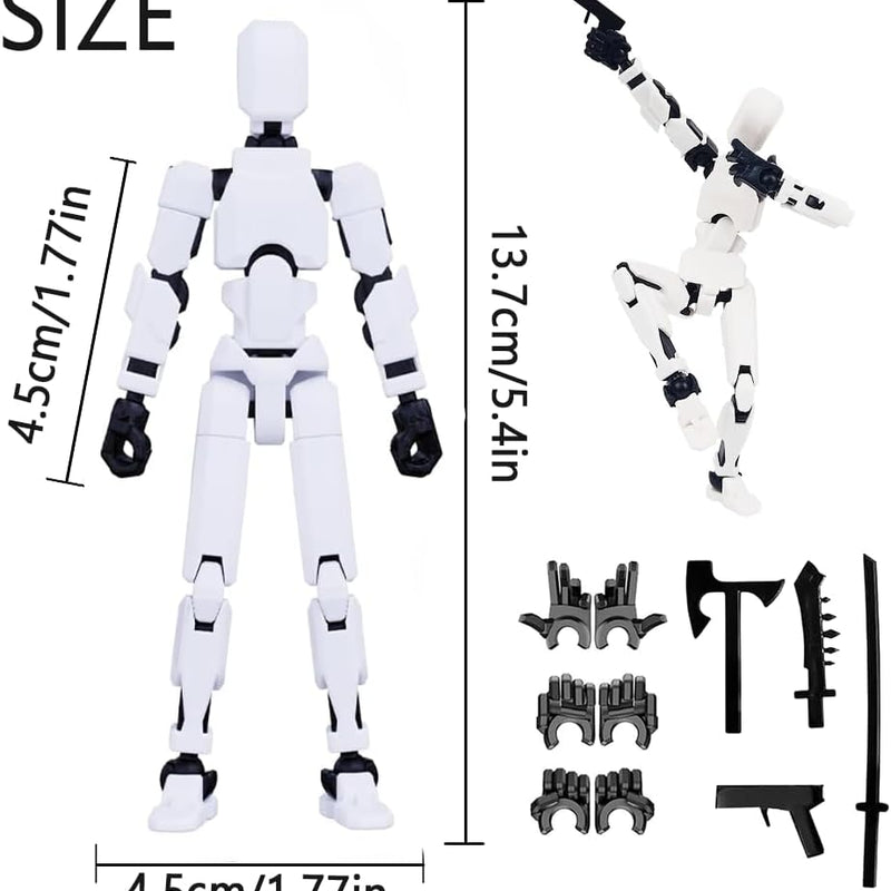 2026 New Assembly Completed-Titan 13 Action Figure,Dummy Robot 13 Action Figures Set,3D Printed Multi-Jointed Action Figures,Nova 13 Action Figure for Collectors Desktop Decorations (5pcs)