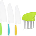 28PCS Toddler Knife Set - Kids Knifes for Real Cooking, Montessori Kids Kitchen Knife Set with Cutting Board Crinkle Cutters Kid Safe Knives, Toddlers Kitchen Tools for Age 2-10 Year Old Girl Boy