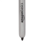 Amazon Basics Retractable Permanent Markers, Quick Drying Fade Resistant Ink, Versatile Art Supplies for Drawing, Black, 12 Count