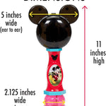 Little Kids Disney Mickey Mouse Light and Sound Musical Bubble Wand, Includes Bubble Solution, Multi (20511)