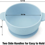 PandaEar 3 Pack Baby Bowls with Suction| Stay Put Silicone Food Bowl for Babies Kids Toddlers Infants| Food Grade Soft Safe BPA-Free Silicone (Multi-Color)
