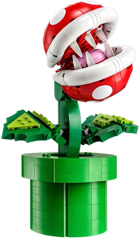 Build and display the LEGO Super Mario Piranha Plant with 540-piece set for adult fans, ages 18+ years