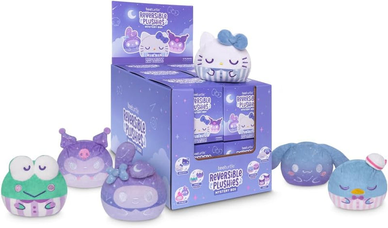 TeeTurtle Hello Kitty and Friends Sanrio Celestial Series Reversible Plushie Mystery Box - 3-Inch Two-Sided Blind Box Plush with Embroidered Details - Cute Surprise Toy for Kids, Teens, and Adult