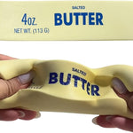 Slow Rebound Cute Butter Squeeze Stress Balls, 2026 New Squeeze Ball Realistic Butter Stick Soft Squeeze Toys, Upgrade Stress Relief Fidget Toys Wet Slow Rebound Stress Relief Toy (1, Yellow) (1Pcs)