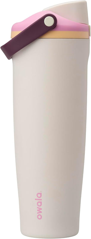 Owala FreeSip Sway Insulated Stainless Steel Water Bottle with Two-Way Spout, Built-In Straw and Bucket Handle, Made for Travel, School, and Sports, BPA Free, Leak Proof, 30 oz, Putting Green