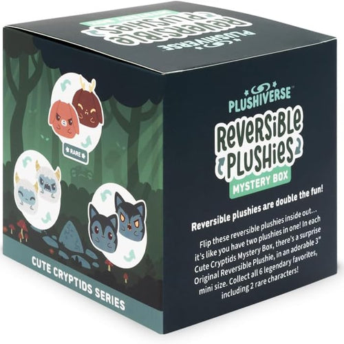 TeeTurtle 3" Reversible Mystery Box Plushie - Cute Cryptids Series - Surprise Soft Stuffed Animal Blind Box