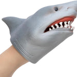 SCHYLLING Realistic Hand Puppet Shark Toy, Durable Rubber Aquatic Animal Figure for Imaginative Play, Storytelling, and Educational Fun.