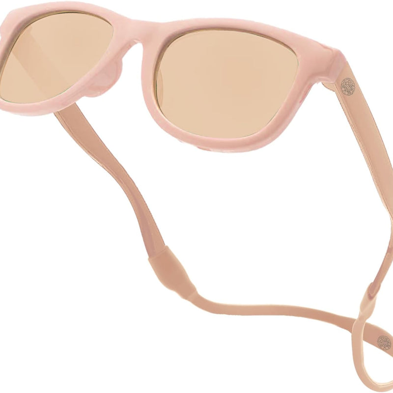 Polarized Baby Sunglasses With Strap - Unbreakable Flexible Infant Sunglasses For Toddlers Newborns 0-24 Months