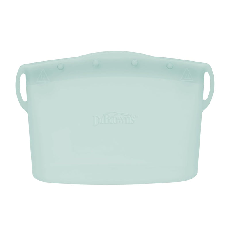 Dr. Brown's Microwave Steam Sterilizer Bag for Baby Bottles, Breast Pump Parts & Other Toddler Accessories, 100% Silicone, Reusable Sterilizing Bag