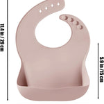 PandaEar 6-in-1 Stainless Steel Baby Feeding Set | Divided Suction Plate, Bowl, Sippy Cup with Straw, Bib, Spoon & Fork | BPA-Free Toddler Feeding Essentials for Self-Feeding (Pink)