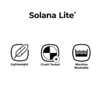 Diono Solana Lite Backless Booster Car Seat Pack of 2, Lightweight & Portable for Travel, Machine Washable Covers, 40-100 lbs, Black Storm
