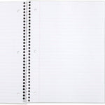 Mead Spiral Notebook, 6 Pack, 1 Subject, Wide Ruled Paper, 7-1/2" x 10-1/2", 70 Sheets per Notebook, Colors Will Vary (930201-ECM25)