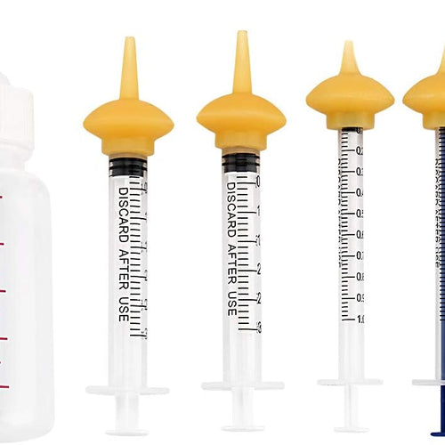 Pet Feeding Bottle and Syringes with Nipples for Small Cat Dog Animals (Model 1)