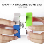 D-FantiX Cyclone Boys 3x3 Speed Cube, Stickerless Magic Cube Puzzles for Beginners and Professionals