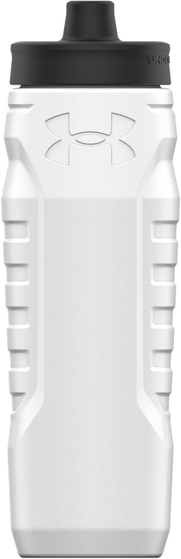 Under Armour Squeeze Water Bottles, 32 oz Water Bottles, Sideline Sports Water Bottle with Quick-Shot Lid, Quick & Easy Hydration, Gym Water Bottles, Squeeze Bottle, 1 32oz Bottle