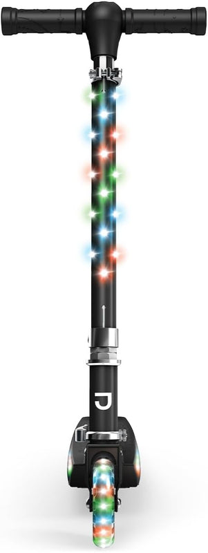 Jetson Jupiter Kids 2-Wheel Light-Up Kick Scooter for Ages 5+ with Adjustable Handlebar and Rear Brake