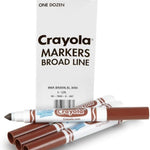 Crayola Washable Markers for Kids - Black (12ct), Bulk Broad Line Markers for School, Classroom Essentials, Teacher Classroom Must Haves for Elementary School