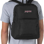 JanSport SuperBreak Plus Backpack with Padded 15-inch Laptop Sleeve and Integrated Bottle Pocket - Spacious and Durable Daypack for Work and Travel - Black