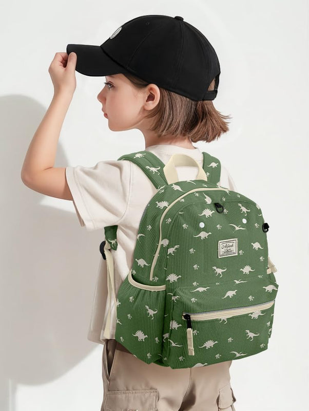 atgark Corduroy Toddler Backpack for Boys Girls Kids Preschool Backpacks