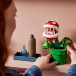 Build and display the LEGO Super Mario Piranha Plant with 540-piece set for adult fans, ages 18+ years