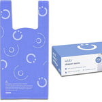 Ubbi Disposable Baby Diaper Sacks, Lavender Scented, 400 Count | Easy-To-Tie Tabs, Made from 50% Recycled Material, Disposable On-The-Go Bags, Diaper Bag and Travel Essential