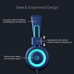 Kids Headphones - noot products K11 Foldable Stereo Tangle-Free Wired Cord On-Ear Headset