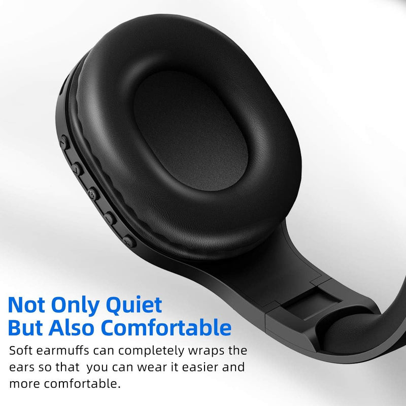 Rechargeable and Portable Personal FM Radio Headphones with Best Reception, Wireless Headset Radio Ear Muffs for Jogging, Mowing, Cycling, Meeting FM Receiver