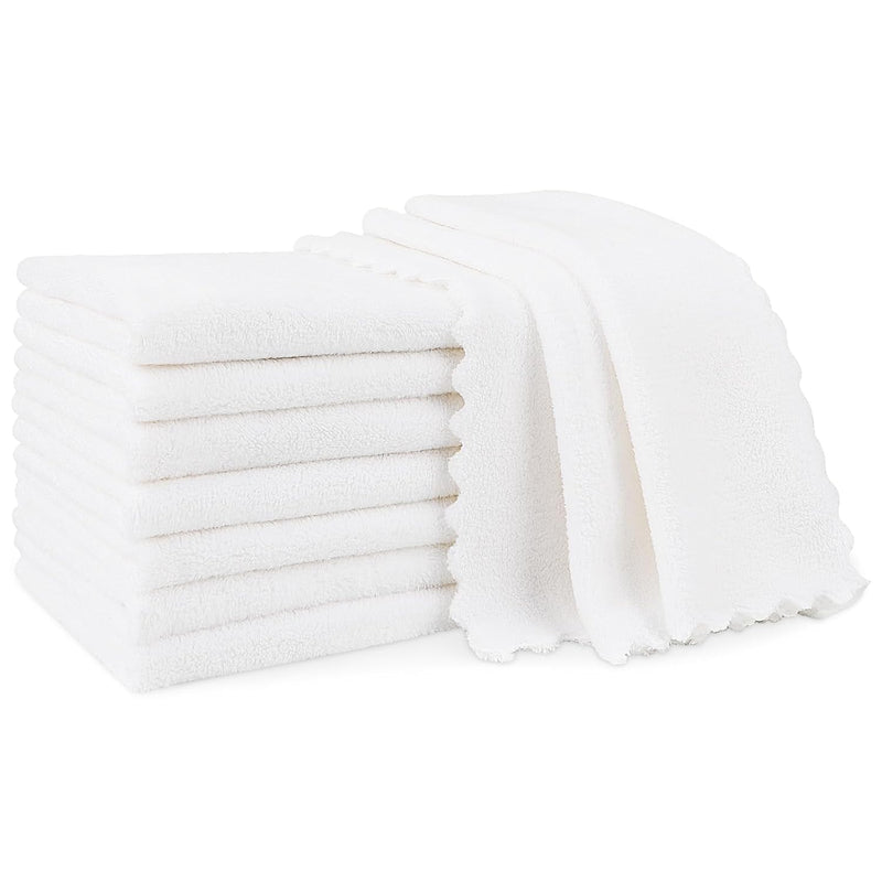 Orighty Baby Burp Cloths, 8 Pack Burping Cloths for Babies, 20 x 10 Inch | Super Soft & Absorbent Coral Fleece Towels, Large Burp Rugs for Sensitive Skin, Newborn Essentials Shower Gift Girl Boy