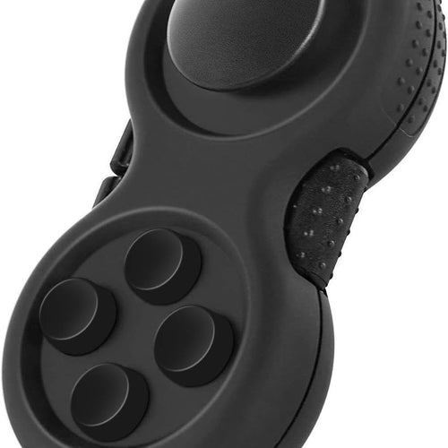 Original Fidget Toy Game, Rubberized Classical Controller Fidget Concentration Toy with 8-Fidget Functions and Lanyard - Excellent for Relieving Stress and Anxiety