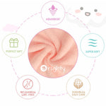 Orighty Baby Burp Cloths, 8 Pack Burping Cloths for Babies, 20 x 10 Inch | Super Soft & Absorbent Coral Fleece Towels, Large Burp Rugs for Sensitive Skin, Newborn Essentials Shower Gift Girl Boy
