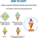 hapray Origami Kit for Kids 5-12, 152 Origami Paper Kit with Origami Book | DIY Art and Craft Projects with 72 Patterns, Video Tutorial & book, Beginners Origami Kit for Kids 5-8 8-12, Gifts Boy Girl